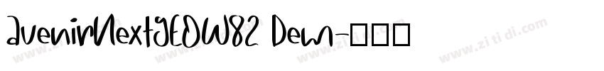 AvenirNextGEOW82 Dem字体转换
